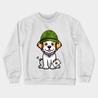 First aid military happy dog Crewneck Sweatshirt